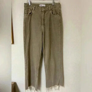 Zara - High waisted Oat Denim - Size 10